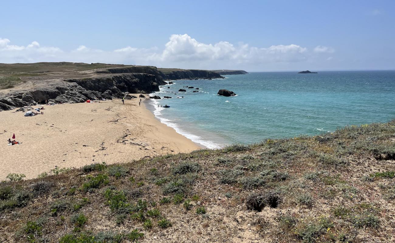 Foto af Plage de Port Blanc med lys sand overflade