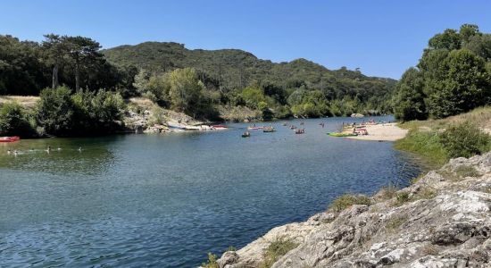 Plage le Pont du Gard