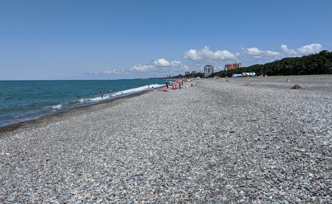 Foto af Kobuleti beach med grå sten overflade