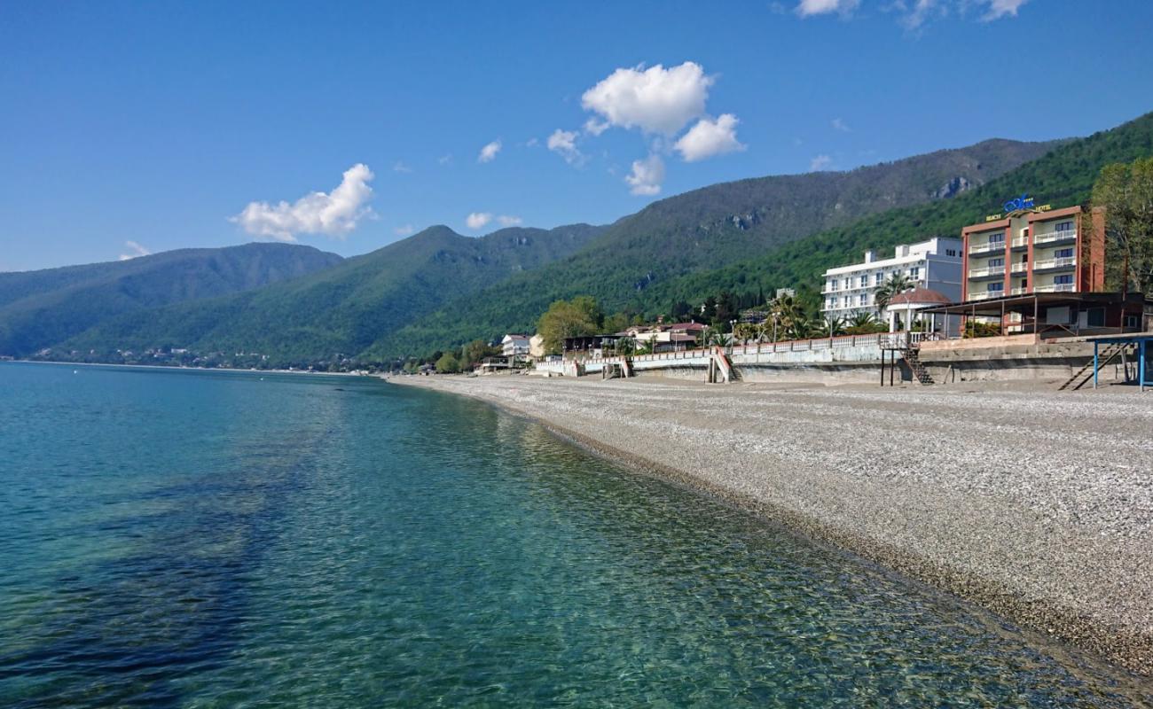 Foto af Gagra beach med let sten overflade