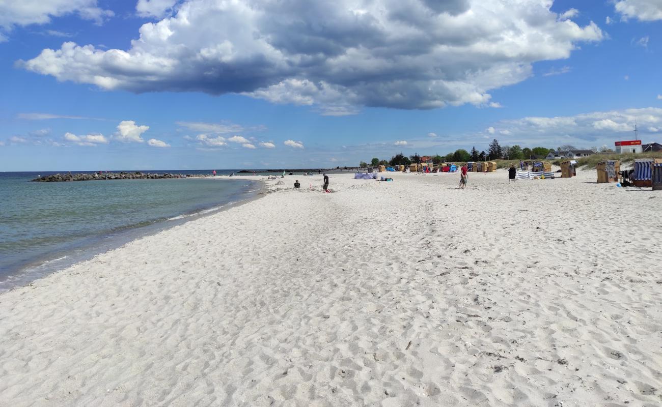 Foto af Heidkate strand med lys sand overflade