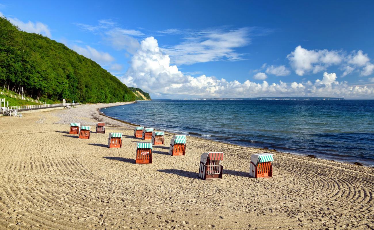 Foto af Hundestrand Sellin med lys sand overflade