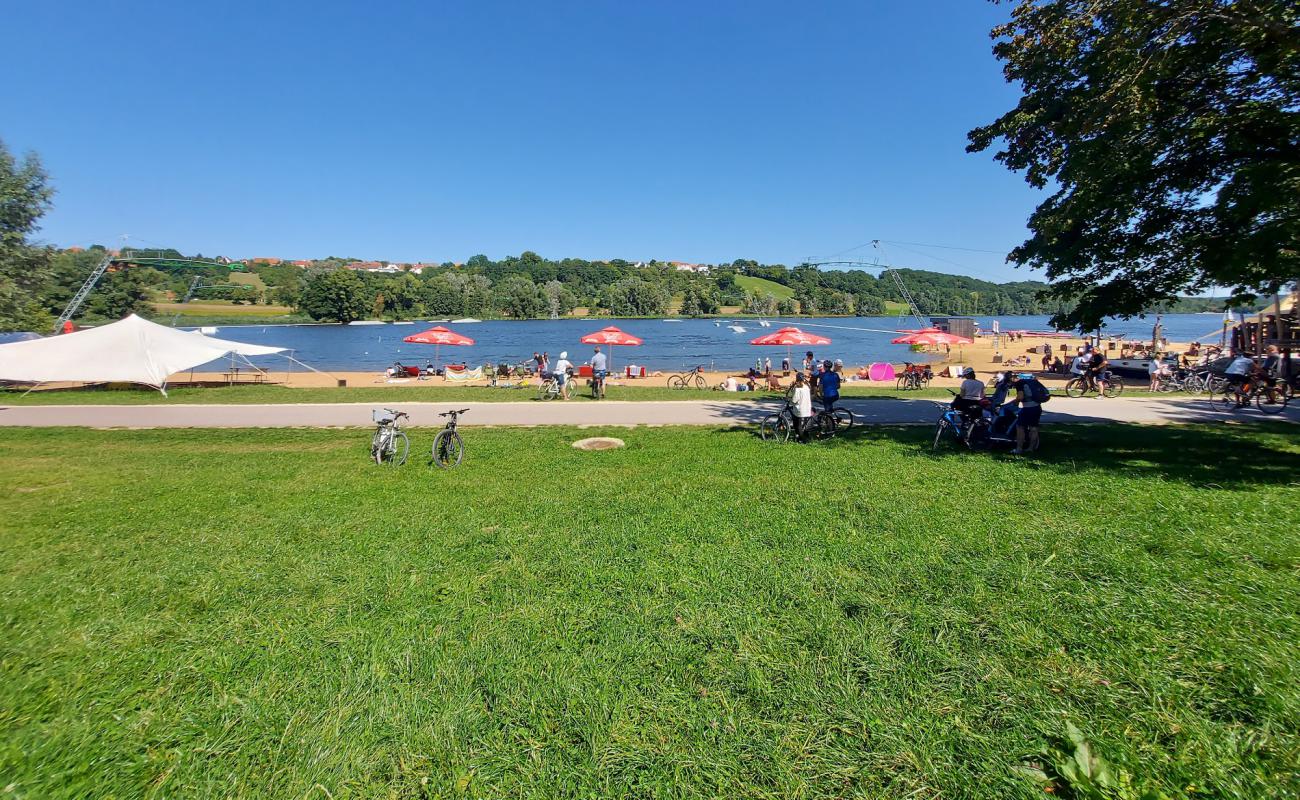 Foto af Spielplatz Wakepark Brombachsee med lys sand overflade