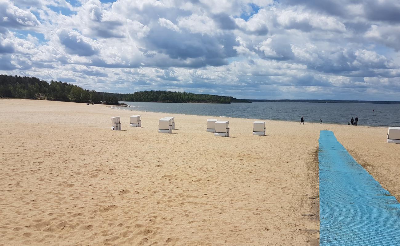 Foto af Badestrand Boxberg med lys sand overflade