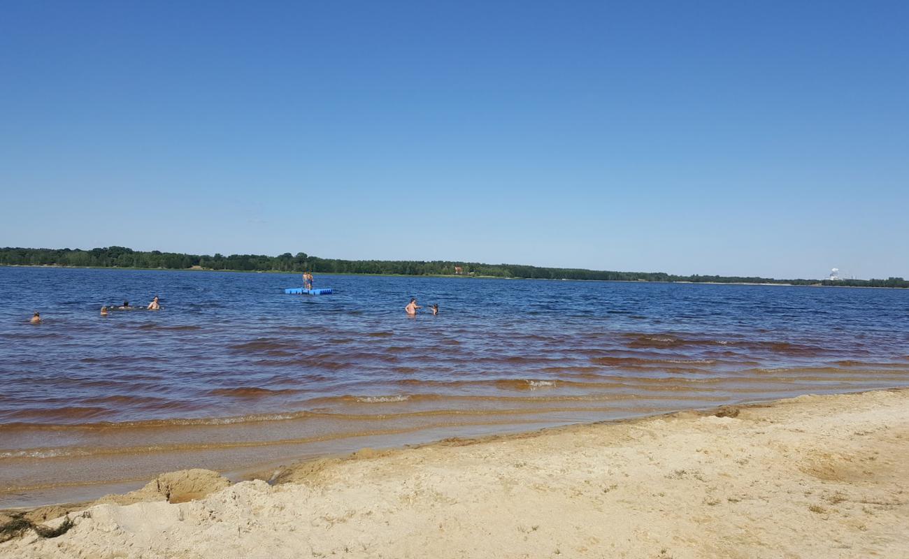 Foto af Strand Lohsa Dreiweiberner See med lys sand overflade