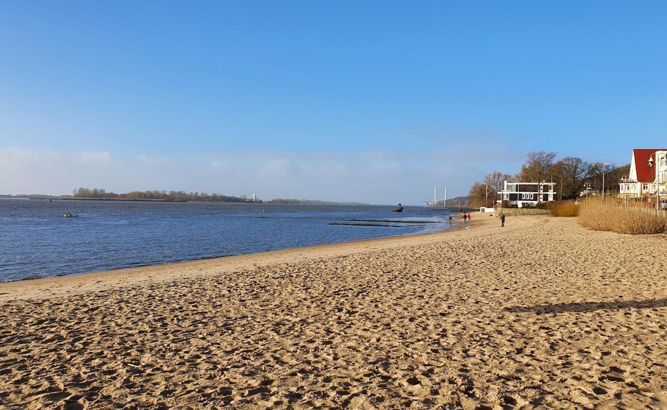 Foto af Elbstrand Blankenese med lys fint sand overflade