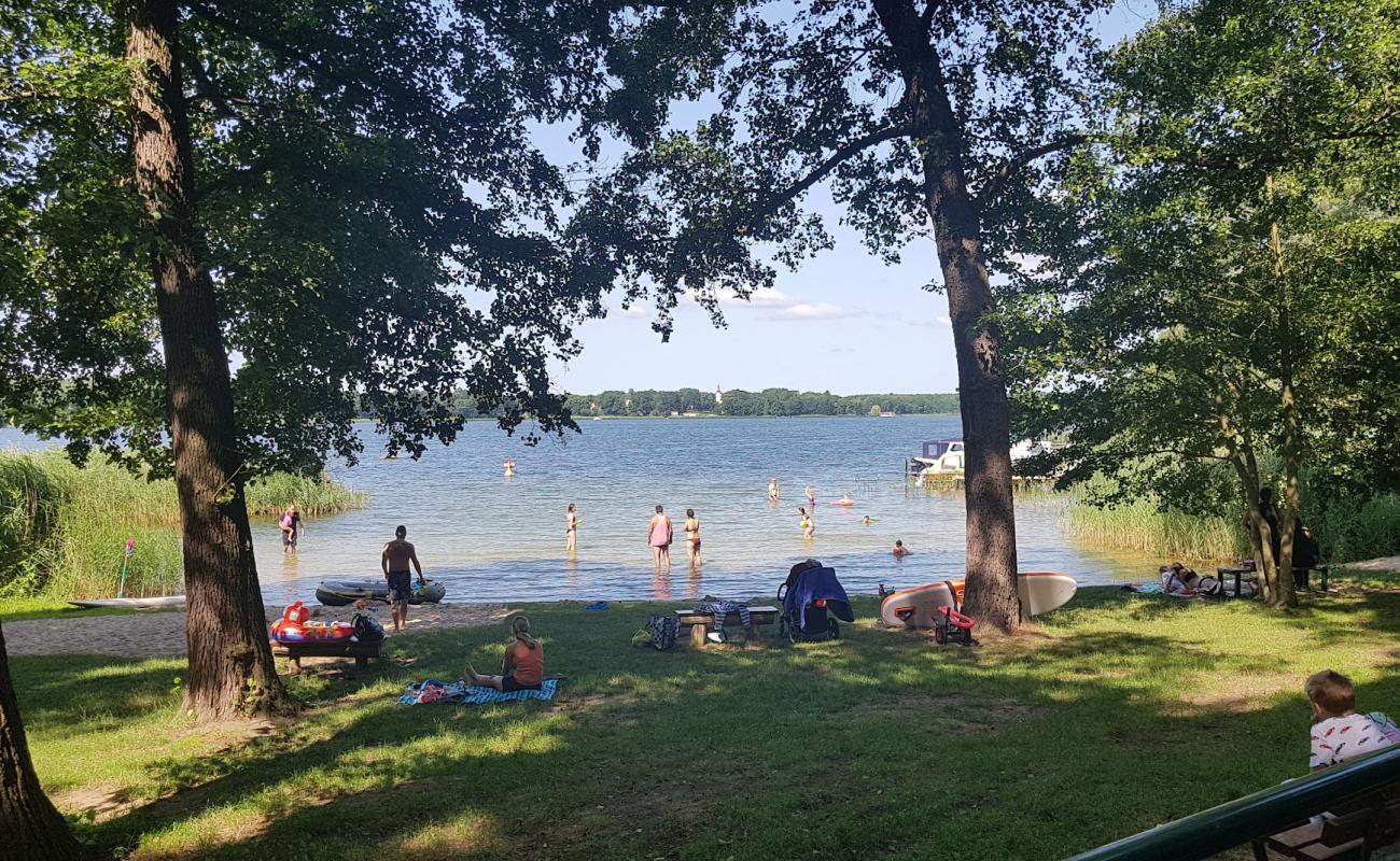 Foto af Reichenwalde Strand med græs overflade