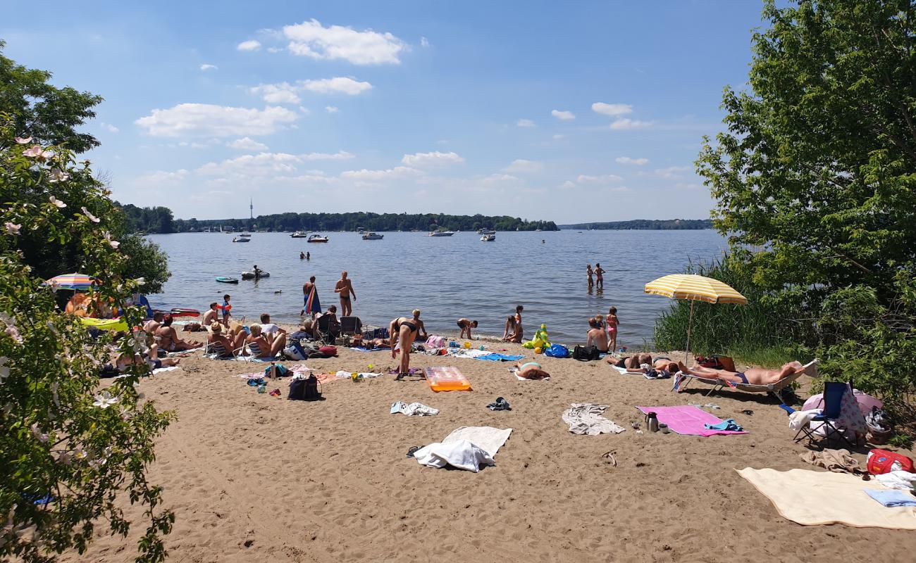 Foto af Badestelle Grosse Steinlanke med lys sand overflade