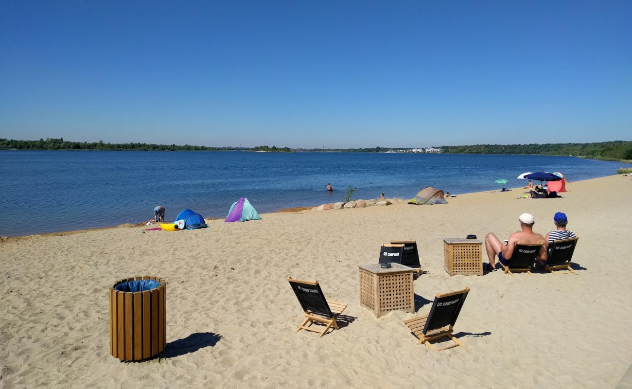 Foto af Auenhainer Strand med lys sand overflade