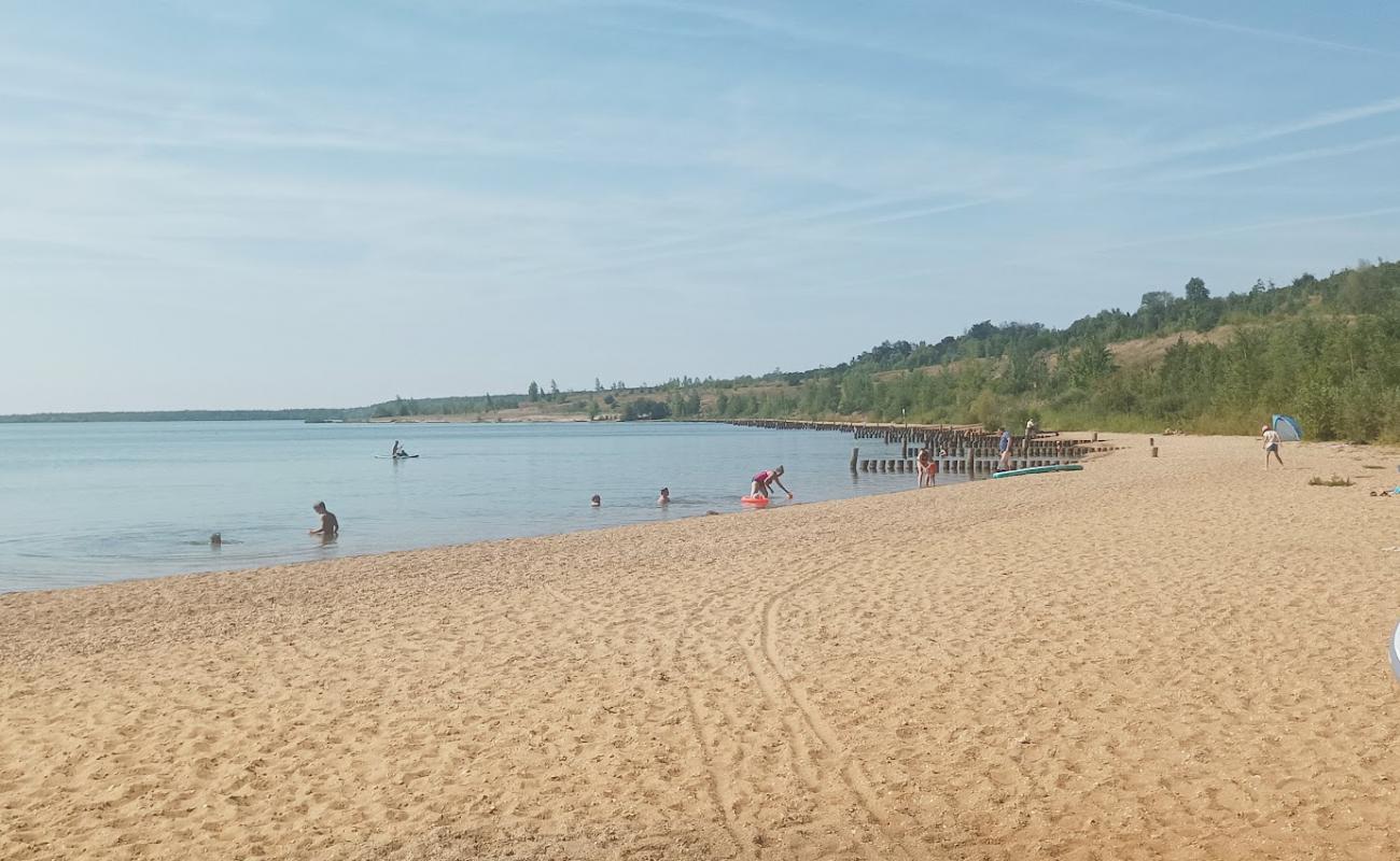 Foto af Strand am Stormthaler See med lys sand overflade