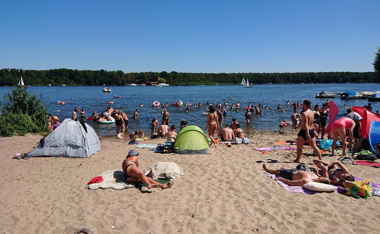 Foto af Badewiese Eichwalde med grå sand overflade