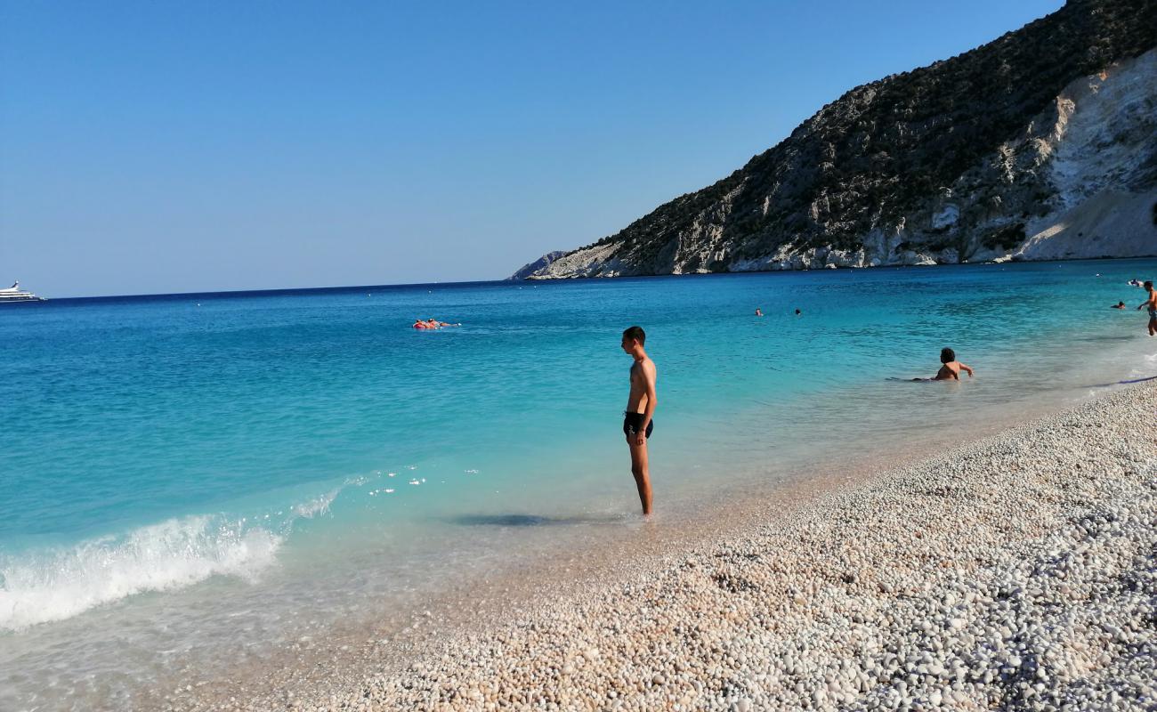 Foto af Akra Charchali med turkis rent vand overflade