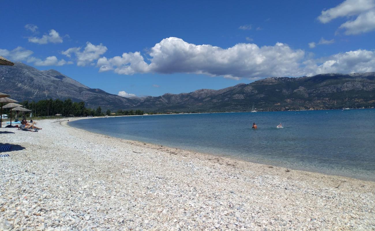 Foto af Mytikas beach med let fin sten overflade