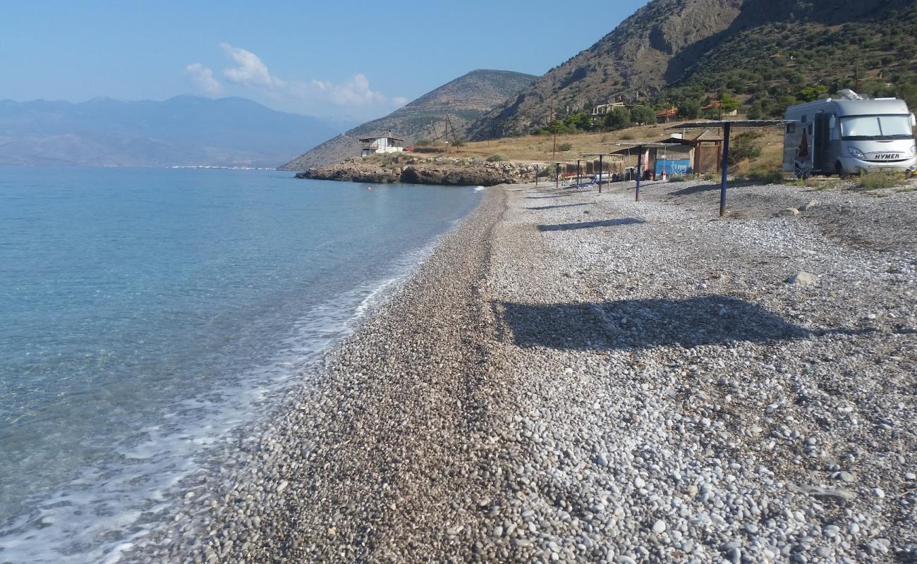 Foto af Agios Minas beach med let fin sten overflade