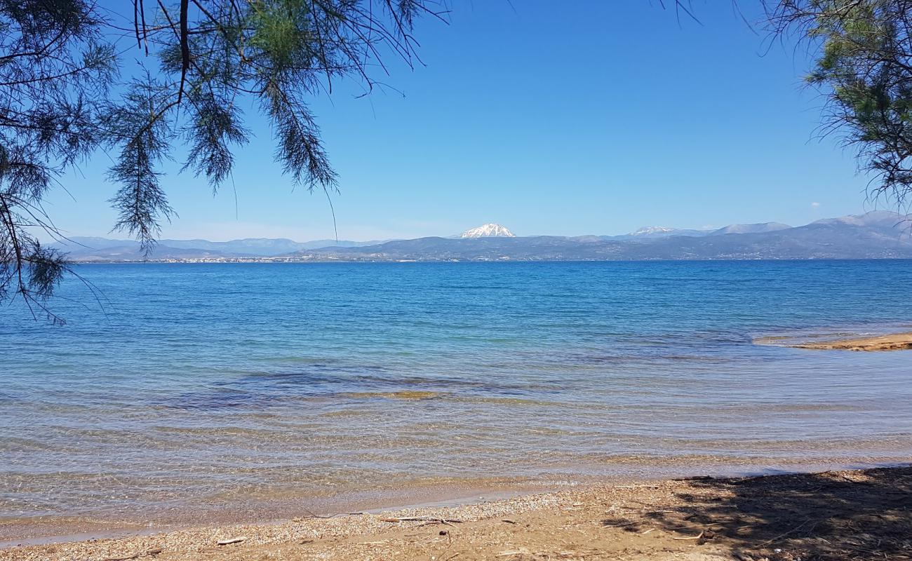 Foto af Plaka dilesi beach II med sort sand og småsten overflade