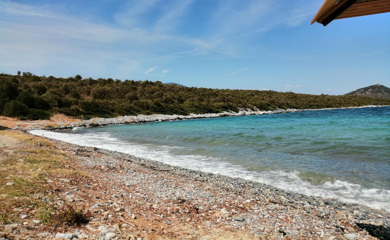 Foto af Panagitsa beach med let sand og småsten overflade