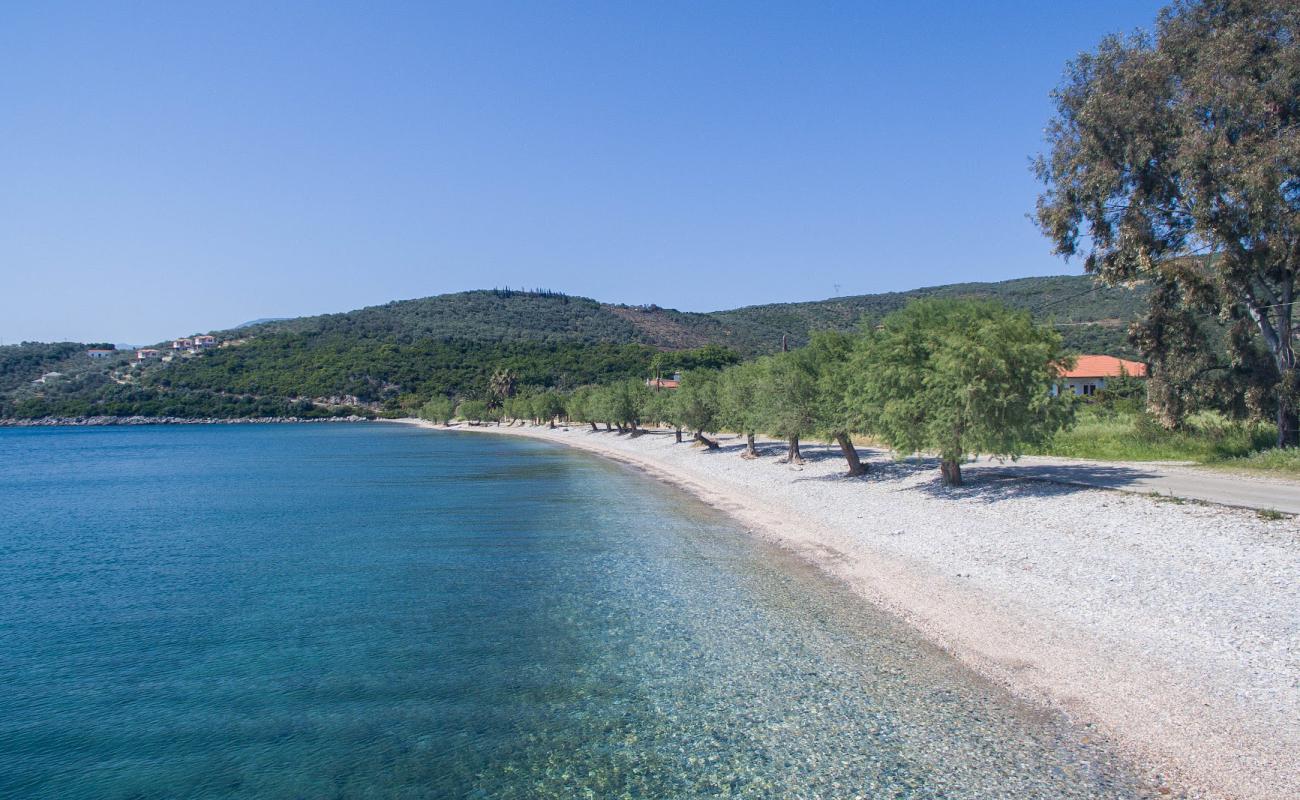 Foto af Razi beach med brun fin sten overflade