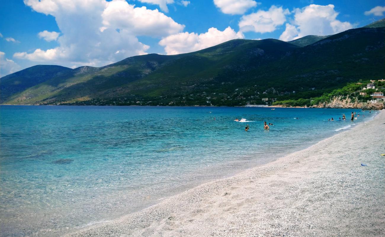 Foto af Porto Germeno Stranden med let fin sten overflade