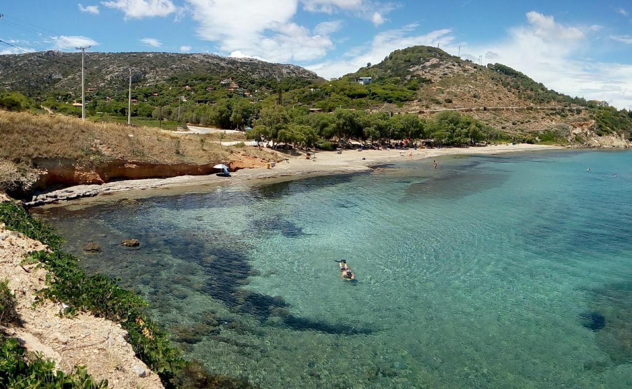 Foto af Chamolia beach med let sand og småsten overflade