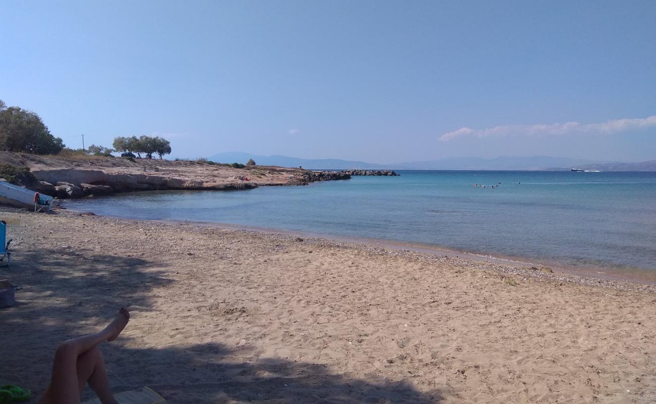 Foto af Zenobia Beach med sort sand og småsten overflade