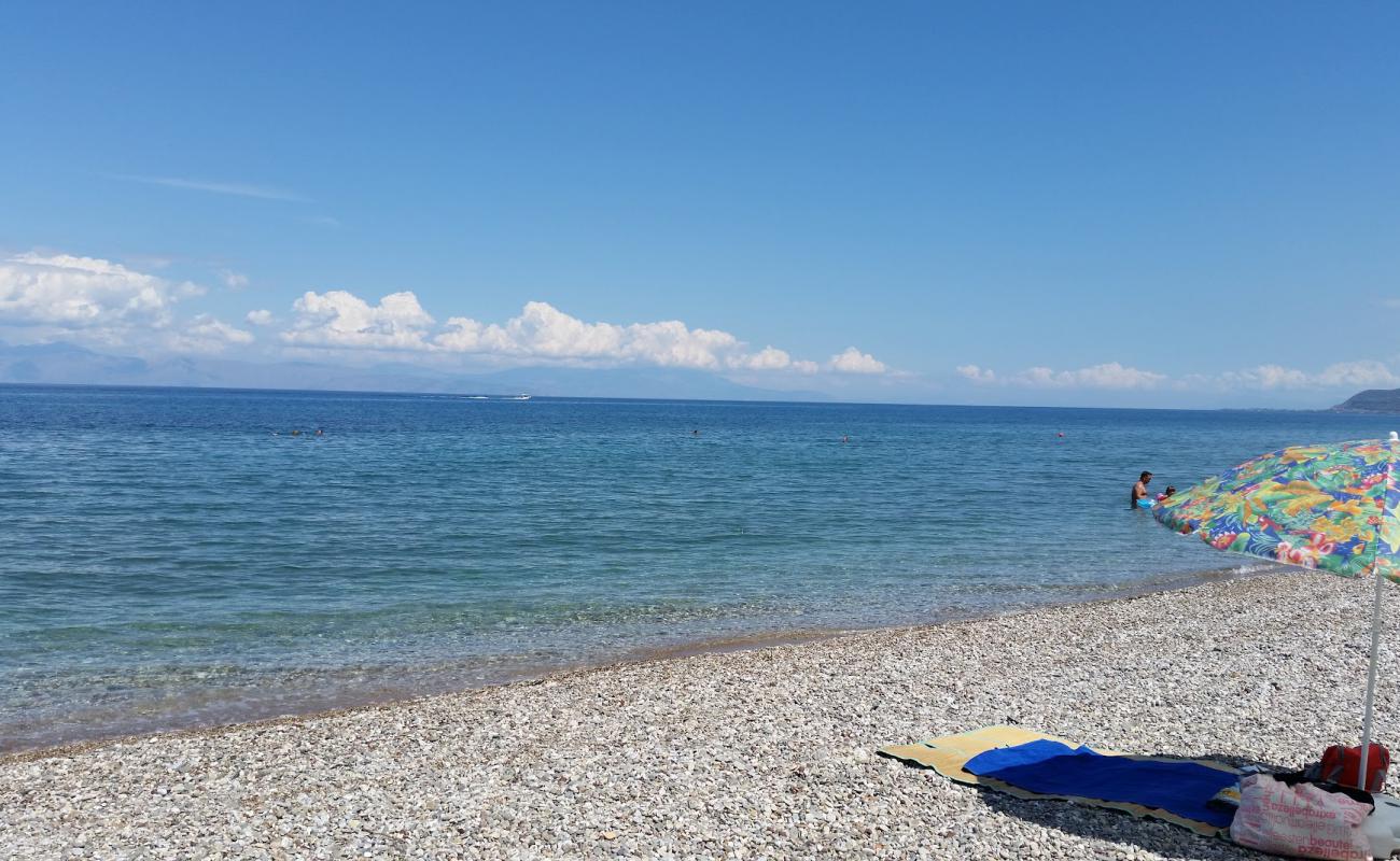 Foto af Paralia Diakoptou II med brun fin sten overflade