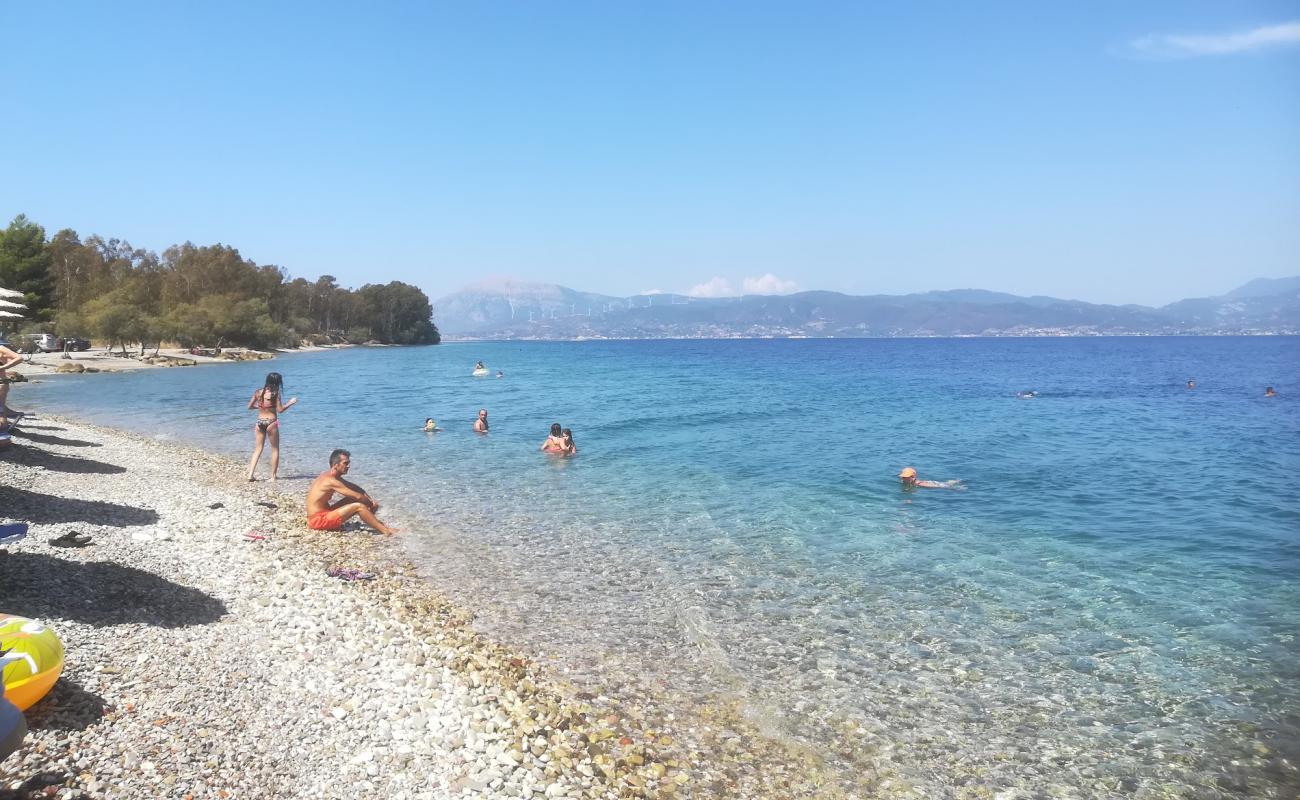 Foto af Paralia Drepanou beach med grå sten overflade