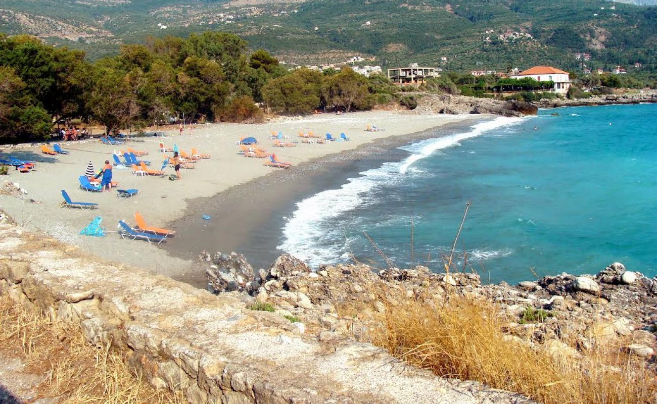 Foto af Pantazi beach med grå sand overflade