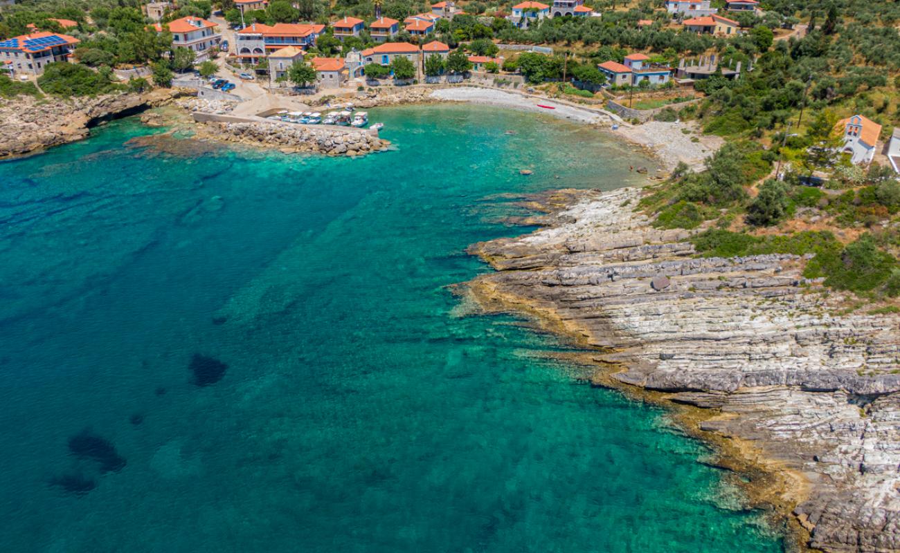 Foto af Agios Dimitrios beach med grå sten overflade