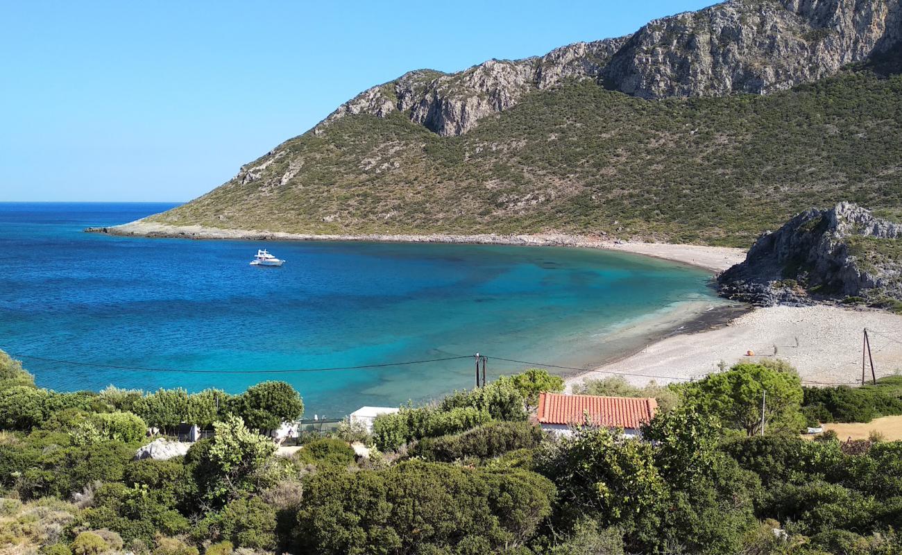 Foto af Panagia beach med grå sten overflade