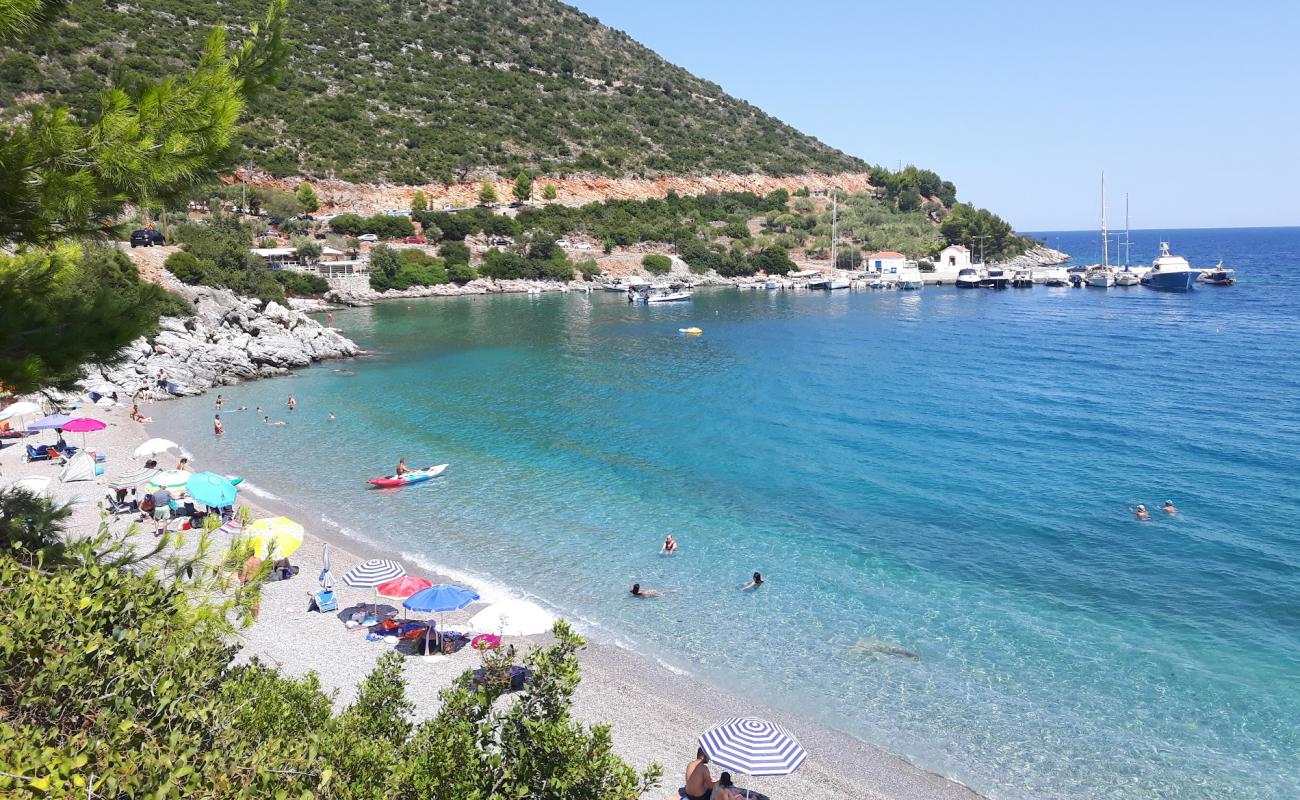 Foto af Agia Kyriaki beach med grå sten overflade