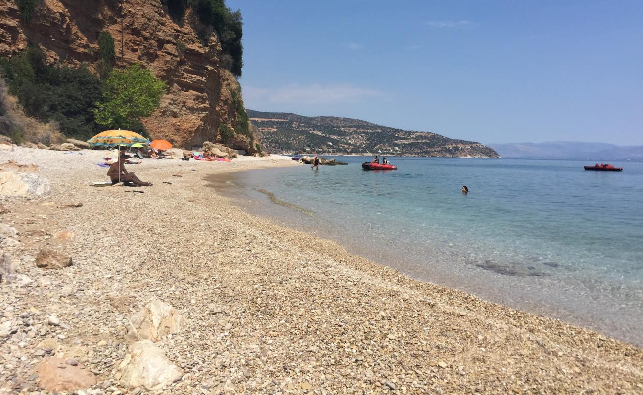 Foto af Papadimitriou beach med brun fin sten overflade