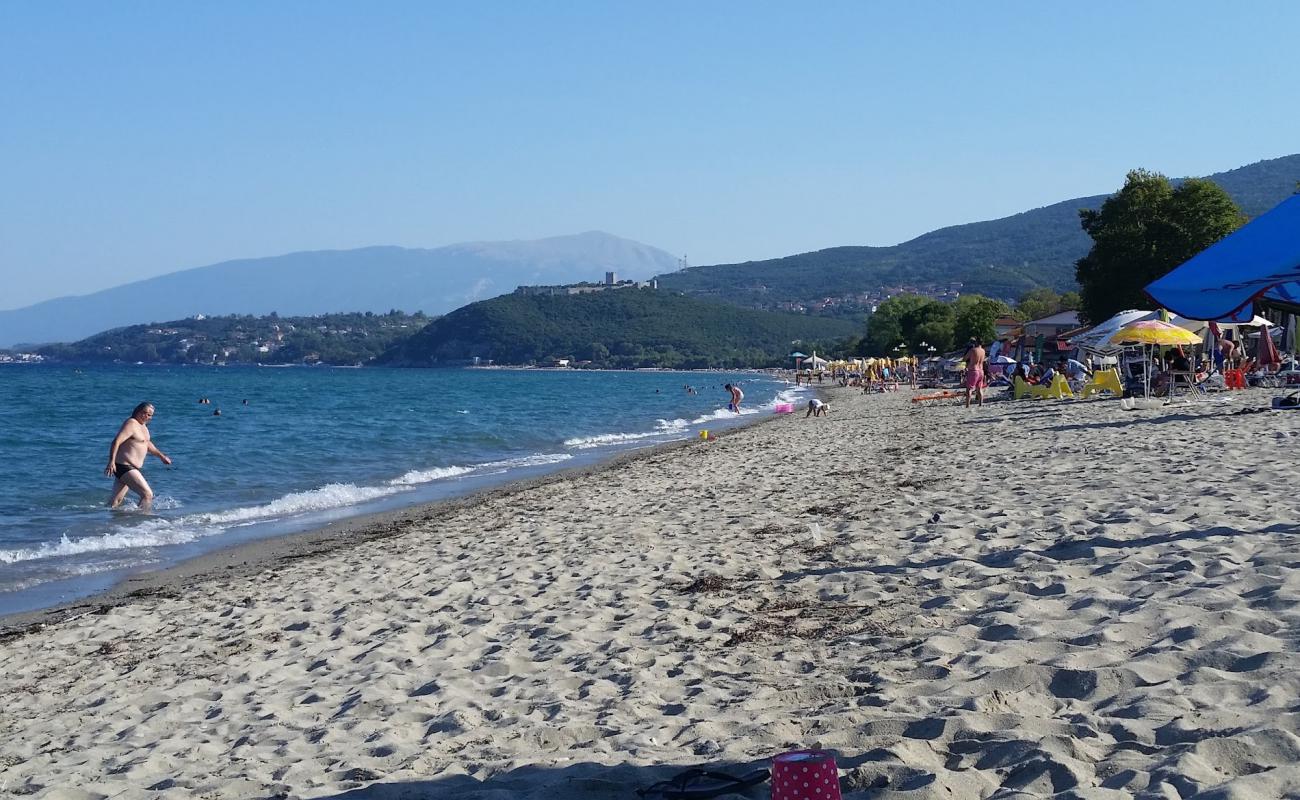 Foto af Skotina beach med grå sand overflade