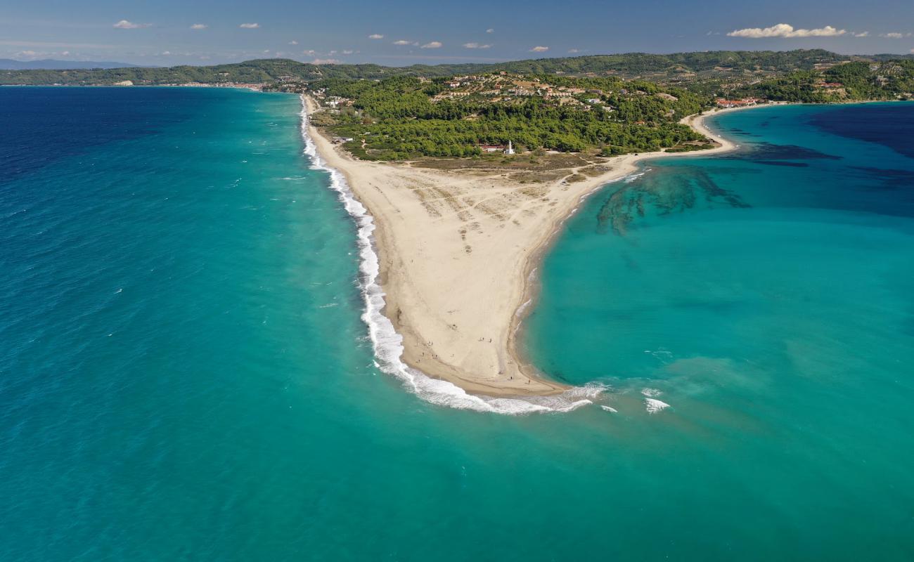 Foto af Stranden Possidi med lys sand overflade