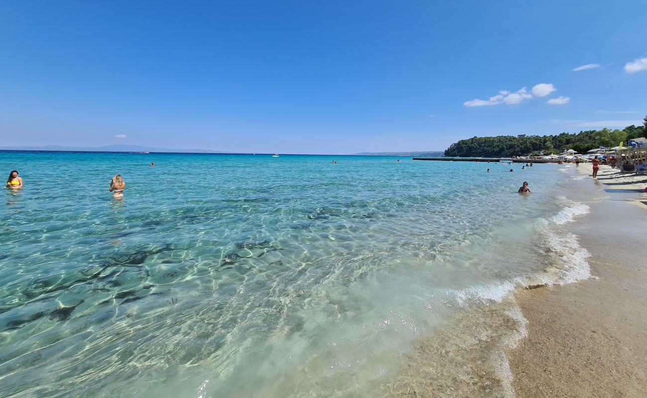 Foto af Kalithea beach med lys sand overflade