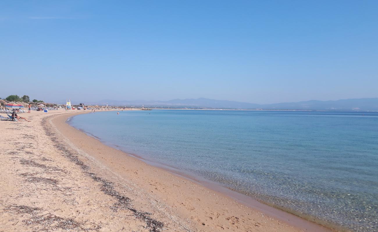 Foto af Nea Potidea med lys sand overflade