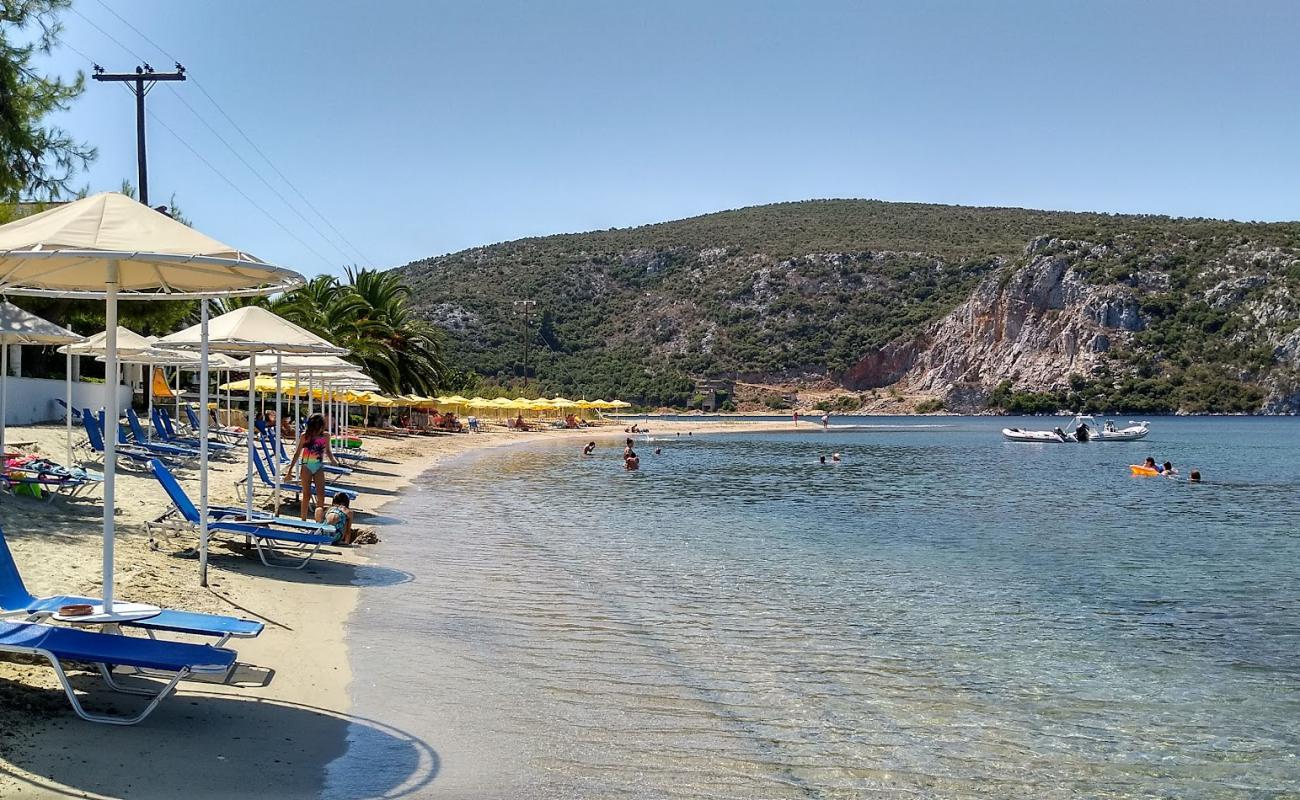 Foto af Porto Koufo beach med lys sand overflade