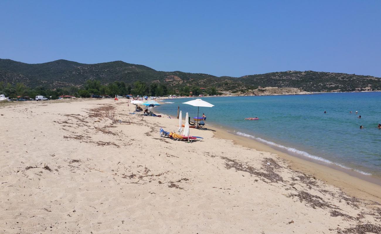 Foto af Paralia Sikia med lys sand overflade