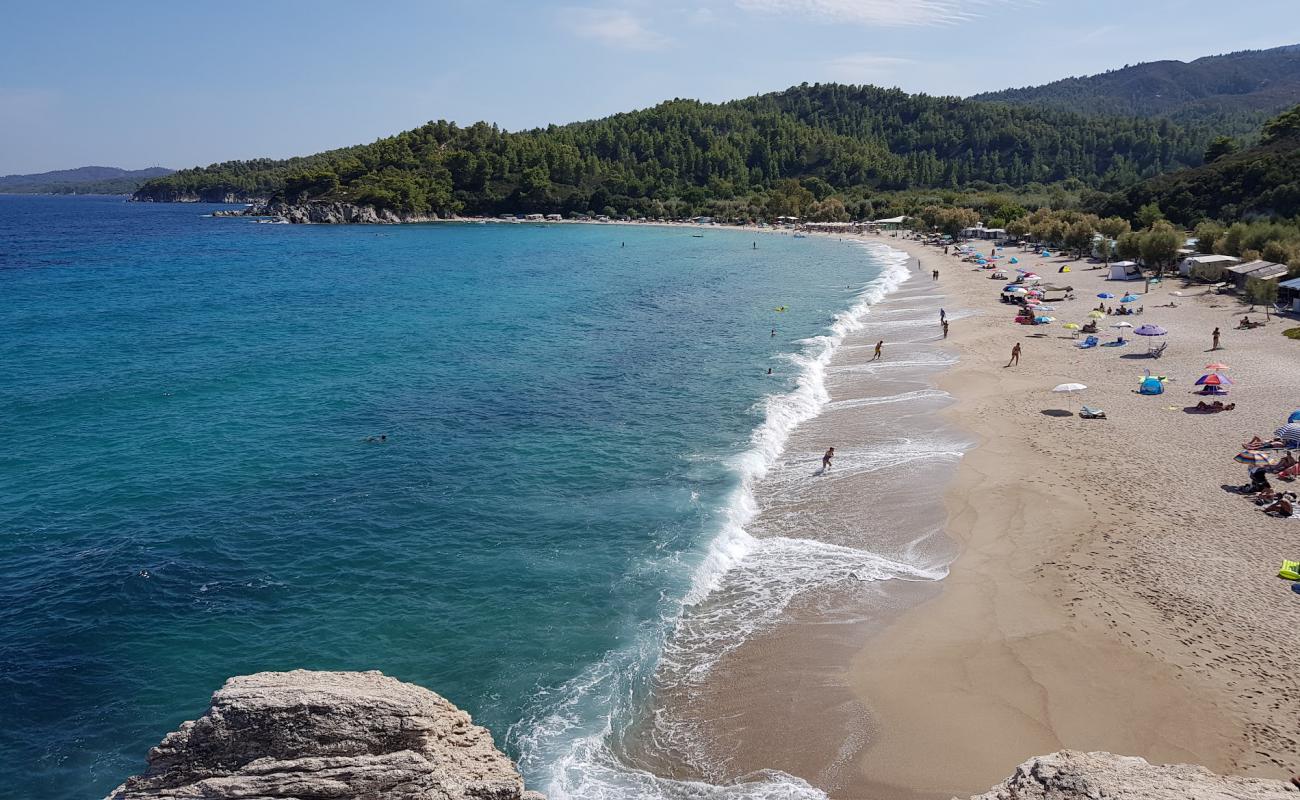 Foto af Paralia Armenistis med lys fint sand overflade