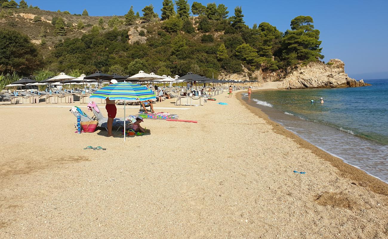 Foto af Oneiro Akti Strand med lys sand overflade