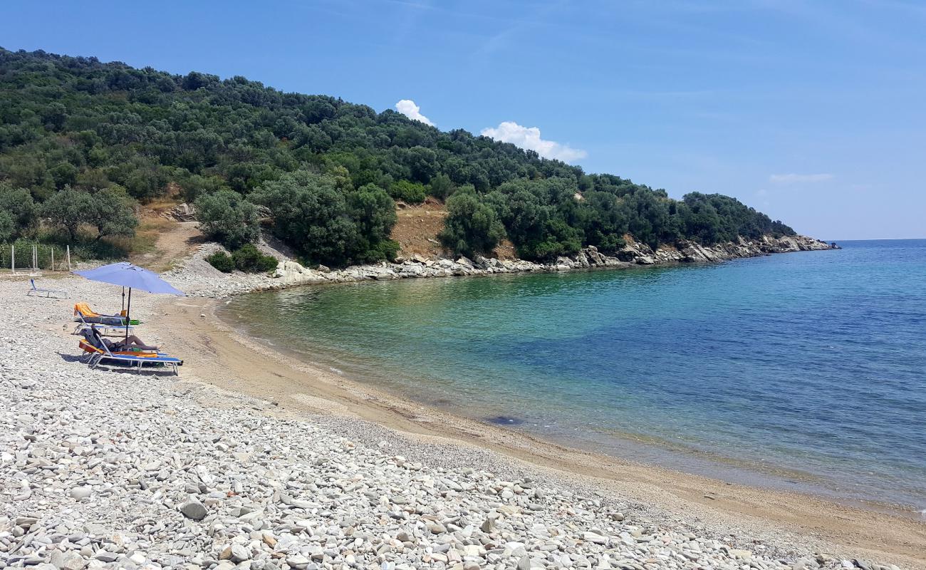 Foto af Coast Gerontokores IV med sort sand og småsten overflade