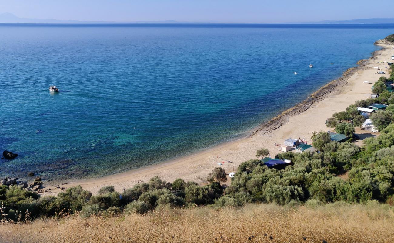 Foto af Paralia Folias med hvidt sand overflade