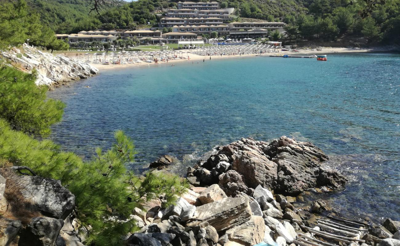 Foto af Thassos' Strand med lys sand overflade