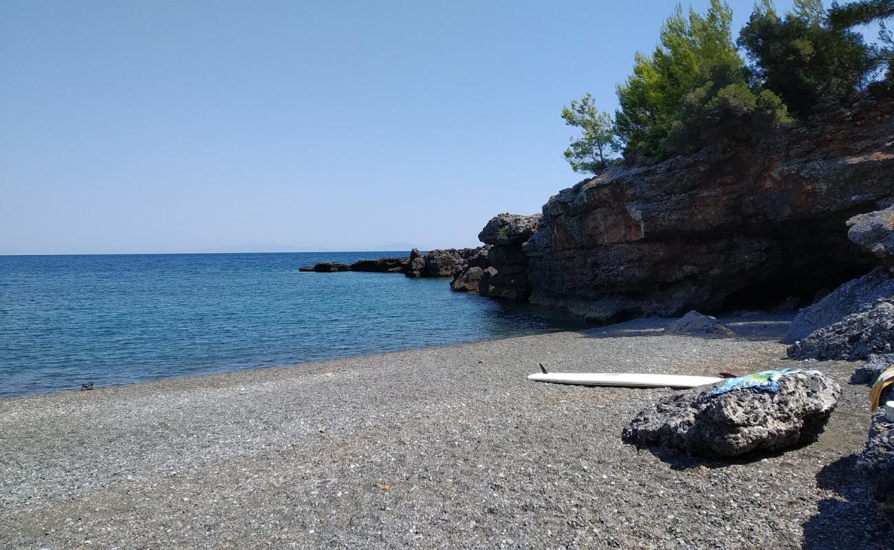 Foto af Potami beach med grå fin sten overflade