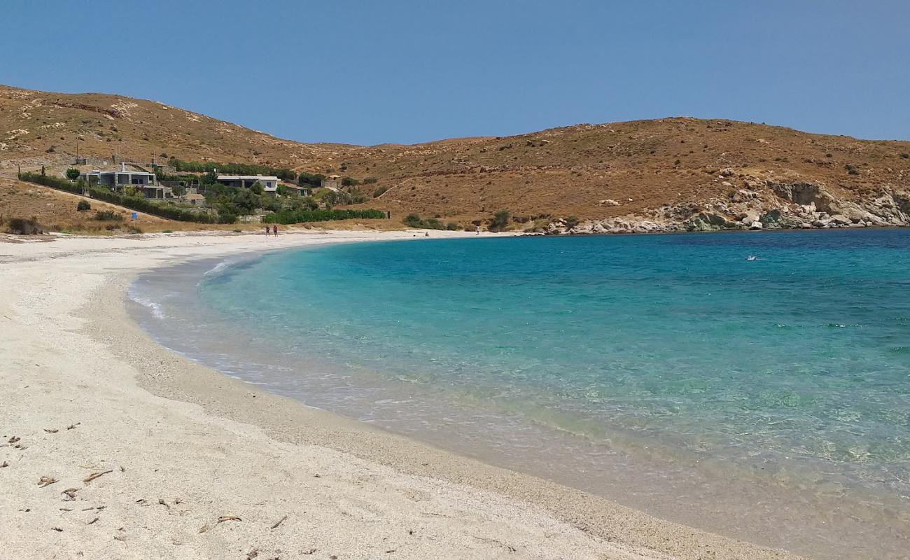 Foto af Gialos beach med let fin sten overflade