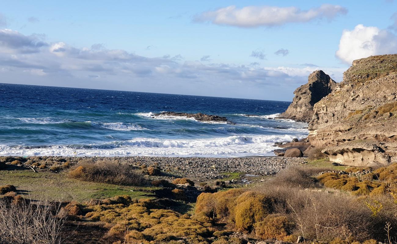 Foto af Agios Efstratos beach III med grå fin sten overflade