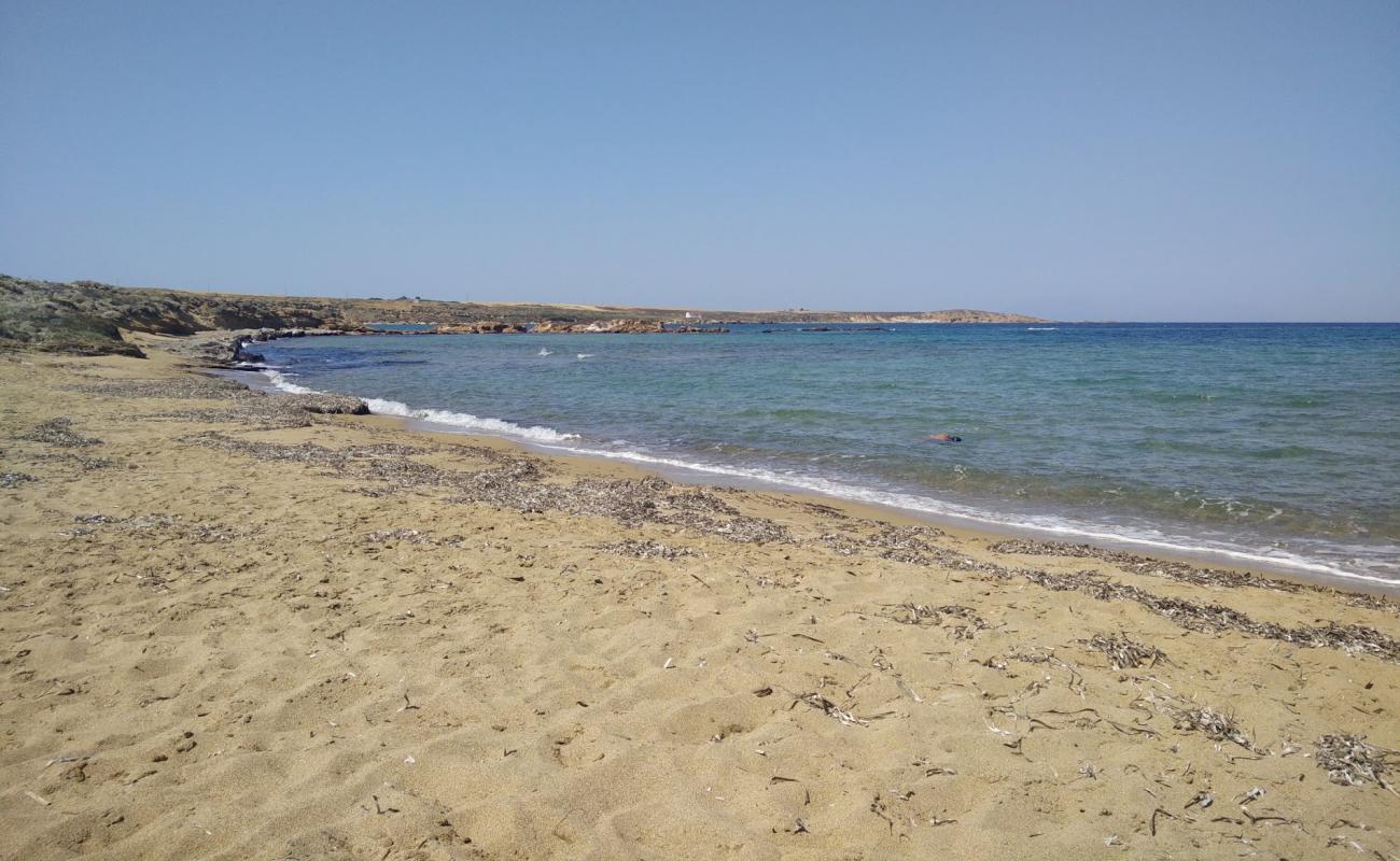 Foto af Agios Ermolaos beach med brunt sand overflade