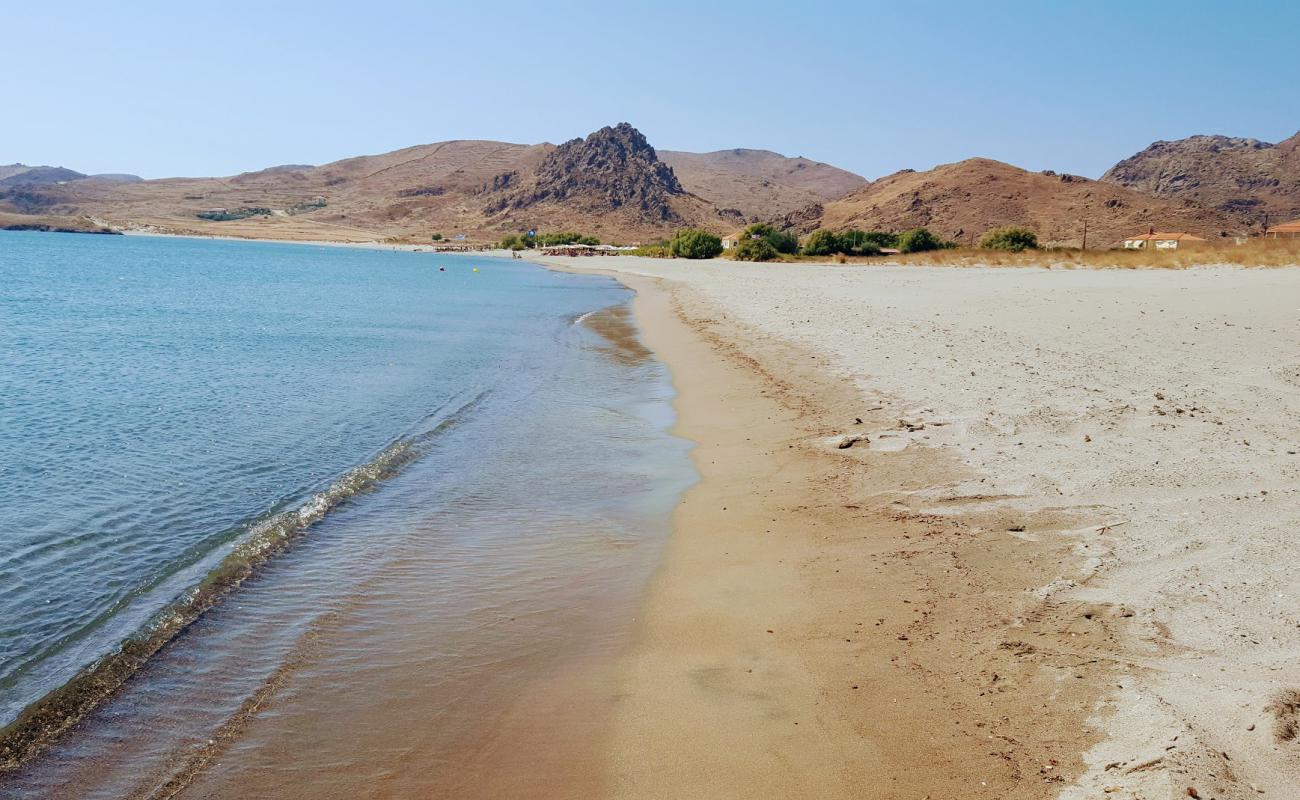 Foto af Evgatis Beach med lys sand overflade