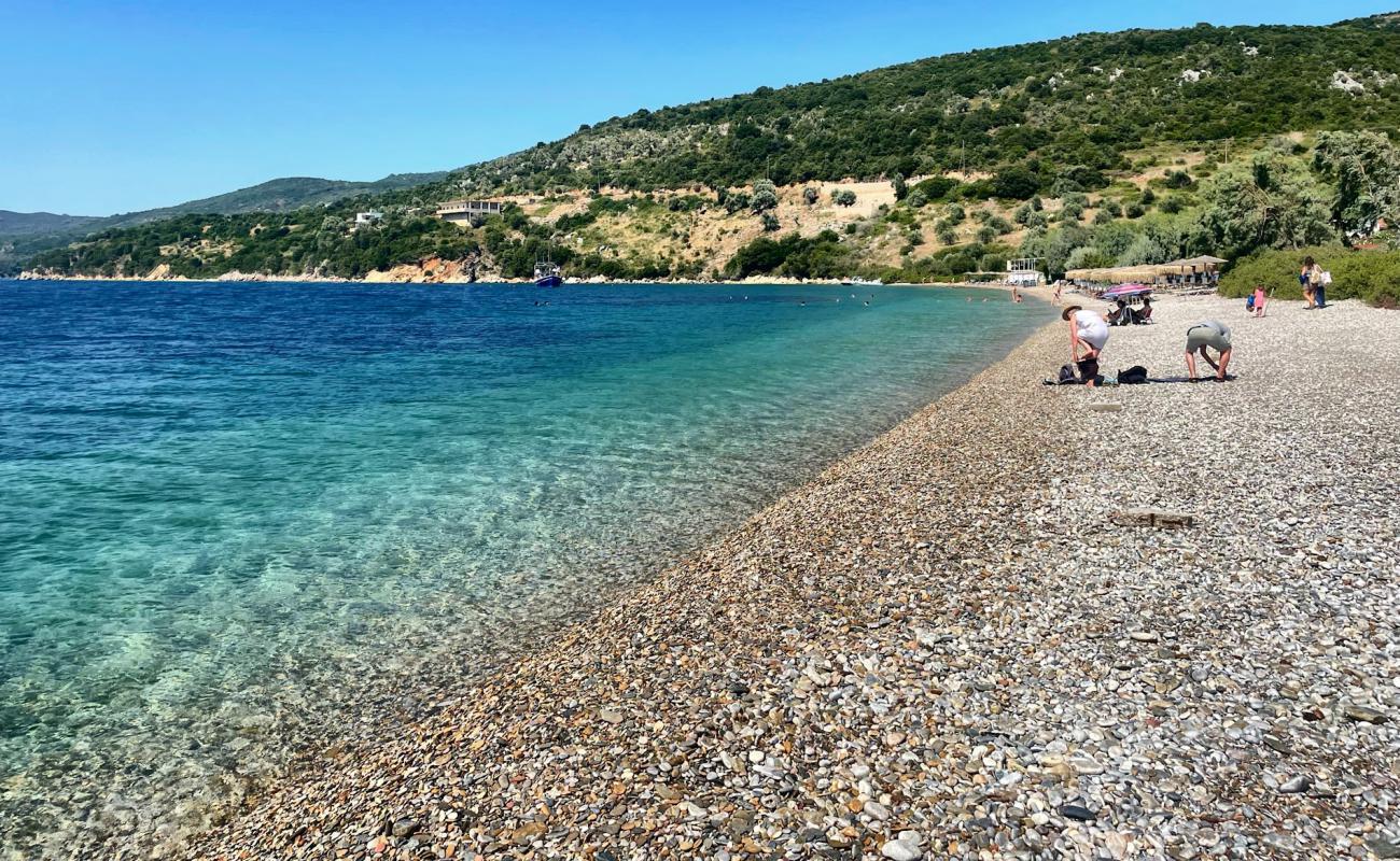 Foto af Ag. Dimitrios beach med grå sten overflade