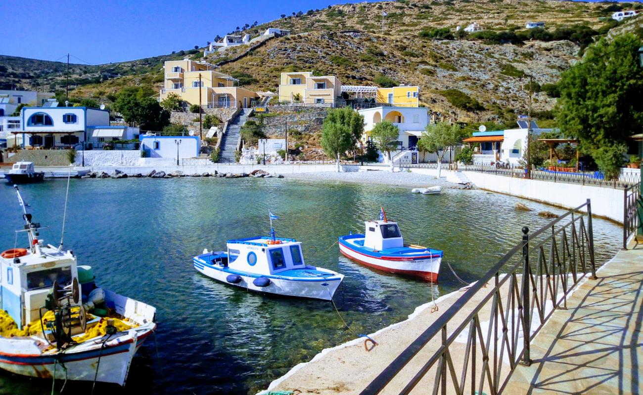 Foto af Agathonisi beach med let sten overflade