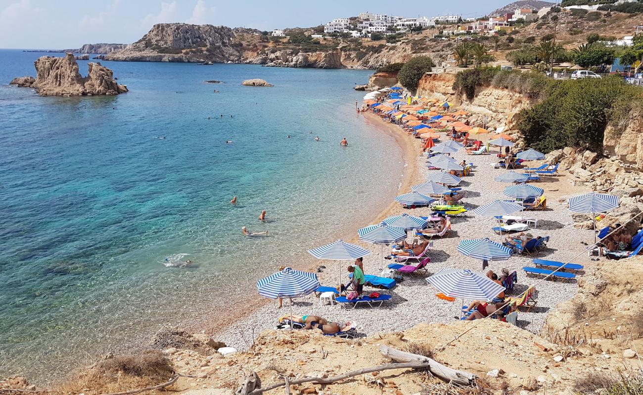 Foto af Votsalakia beach med brun fin sten overflade